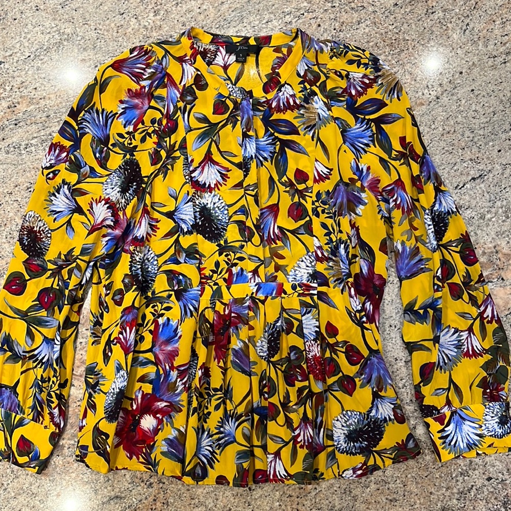 J Crew 100% silk blouse, size S